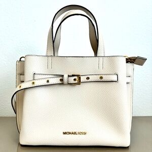 Michael Kors Emilia Small Pebbled Leather Satchel